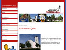 Tablet Screenshot of hummeltal-evangelisch.de